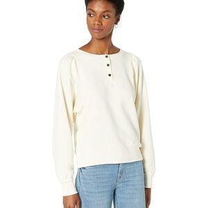 Women's Cream Button-Up Top
